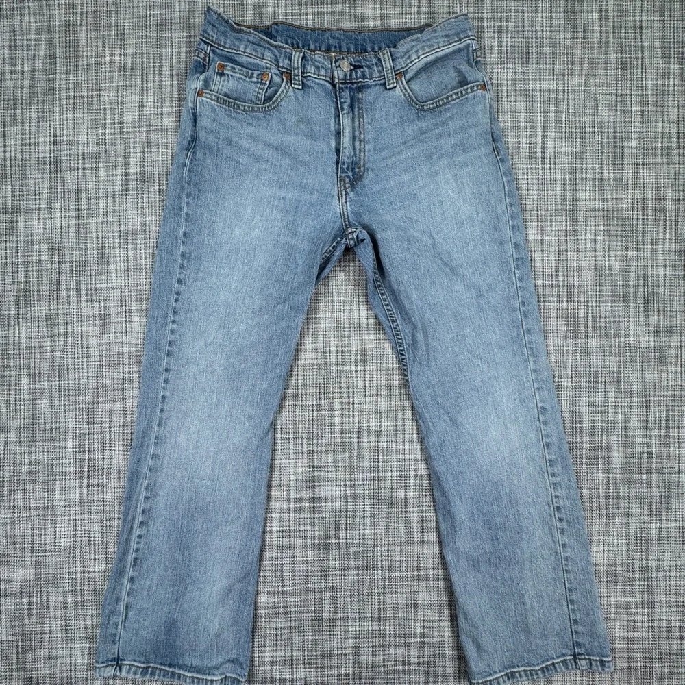 Levi's Men's Jeans 527 Slim Bootcut 32x30 Light Wash Blue Stretch Denim Western